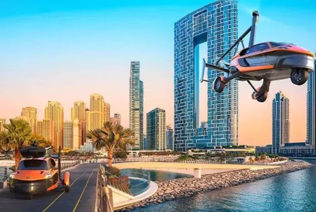 陆空两用飞行汽车将于明年年底在迪拜升空